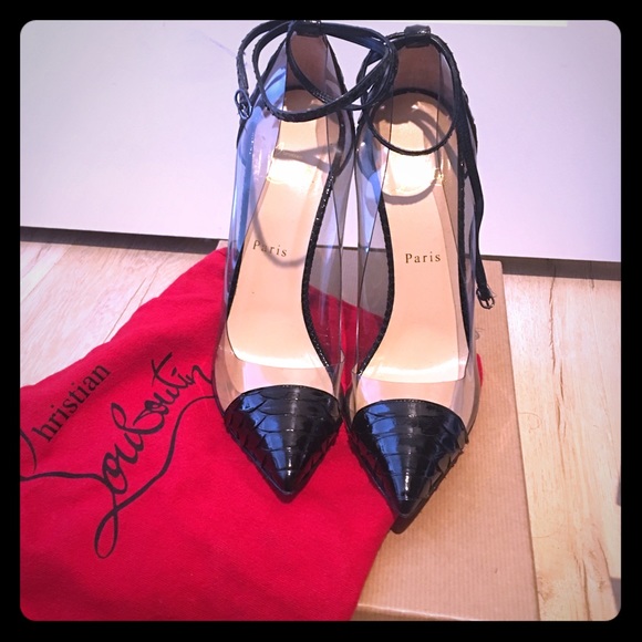 Christian Louboutin Python “Un Bout” Pumps 39.5 - Picture 1 of 2